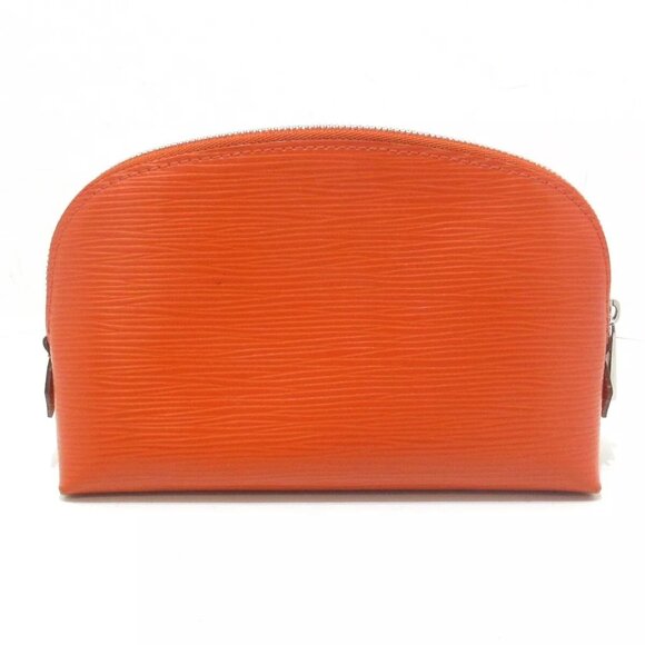 100% Authentic LOUIS VUITTON Pochette Cosmetic Epi Pouch Piment - Picture 2 of 8